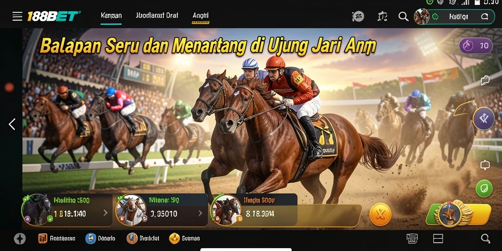 Tampilan gameplay Racing yang mendebarkan dan penuh aksi.