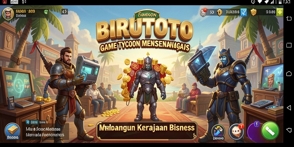 Gameplay seru BIRUTOTO yang menguji kemampuan manajemen bisnis.