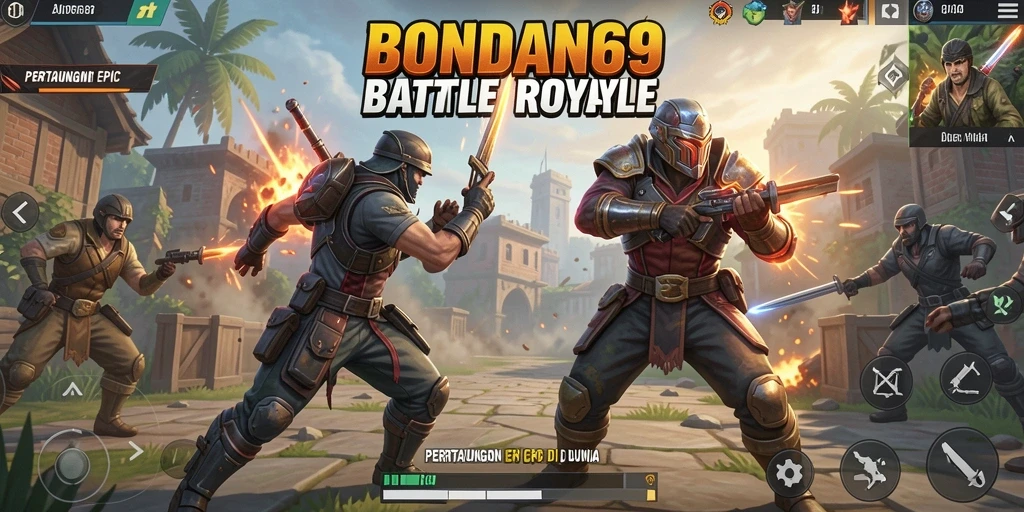 Gameplay seru BONDAN69 dalam pertarungan Battle Royale.