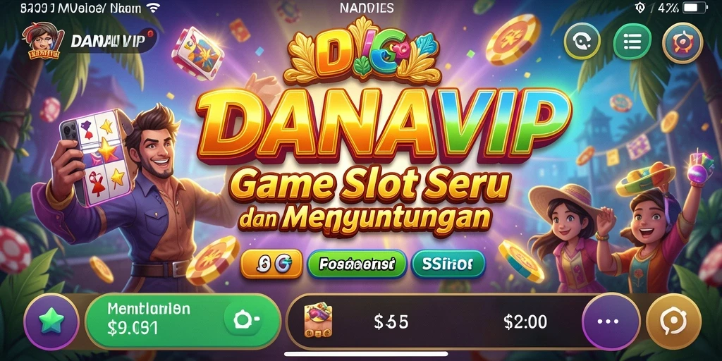 Tampilan menarik gameplay Slot DANAVIP yang mengasyikkan.