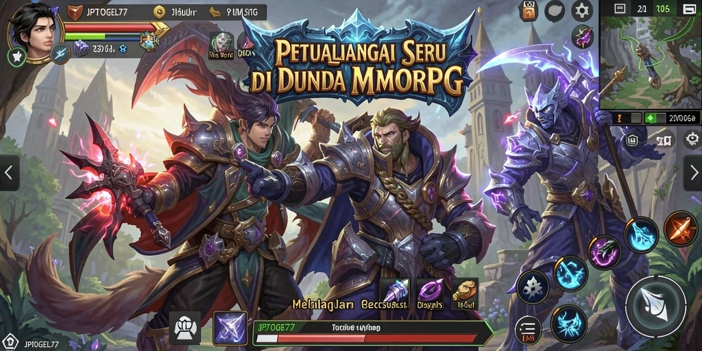 Gameplay seru di dunia petualangan MMORPG JPTOGEL77.