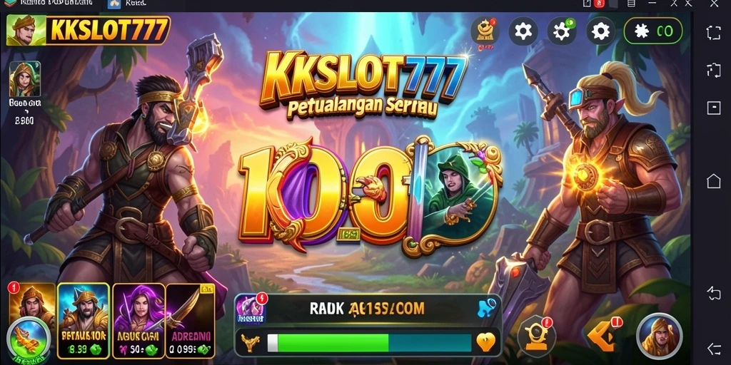 Tampilan gameplay menegangkan dalam petualangan KKSLOT777.