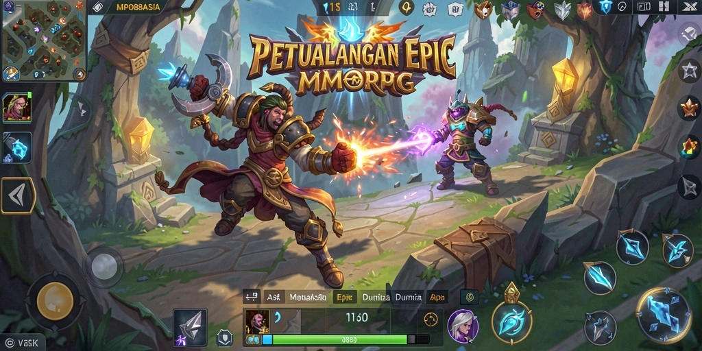 Gameplay seru MPO88ASIA dengan dunia MMORPG yang luas.