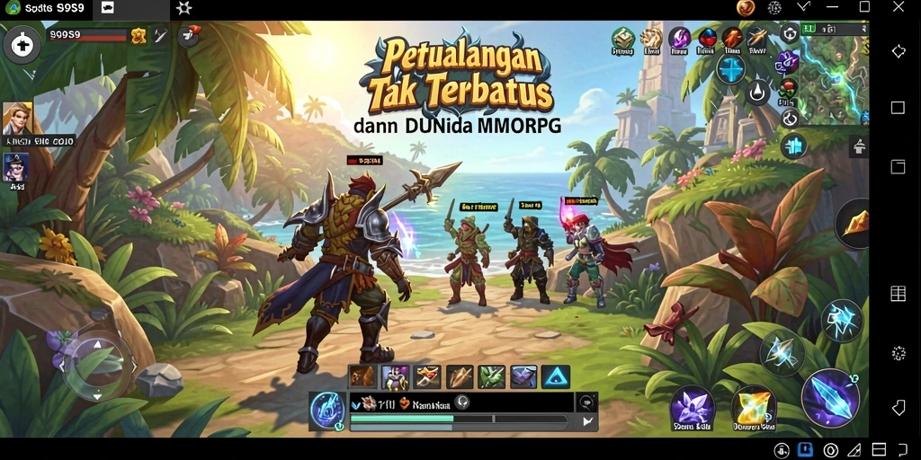Tampilan gameplay S9S9 yang mendebarkan dalam petualangan MMORPG.