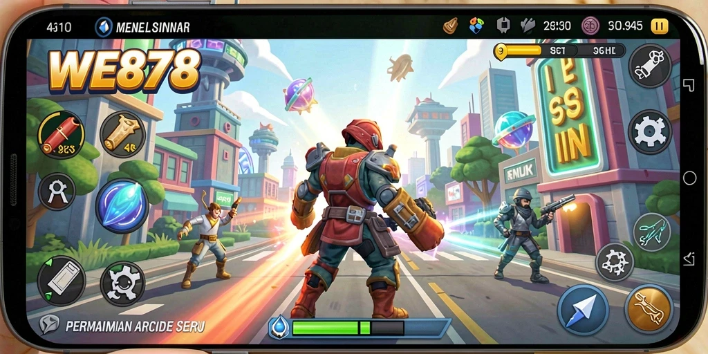 Tampilan gameplay seru WE878 yang penuh tantangan.